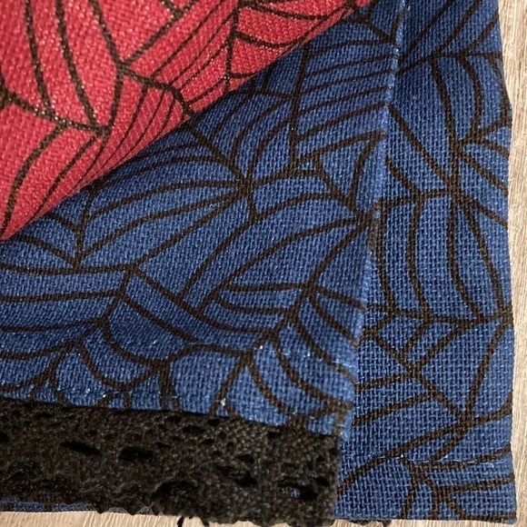 NEW Cynthia ROWLEY Curious SPIDERWEB Kitchen Towels Set of 4 - Picture 4 of 8